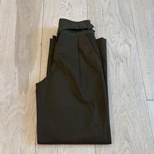 Express High Waisted Side Buckle Belt Wide Leg Pant in Size 2